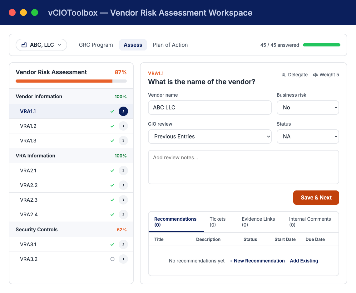 Vendor Risk Assessment Workspace@1x